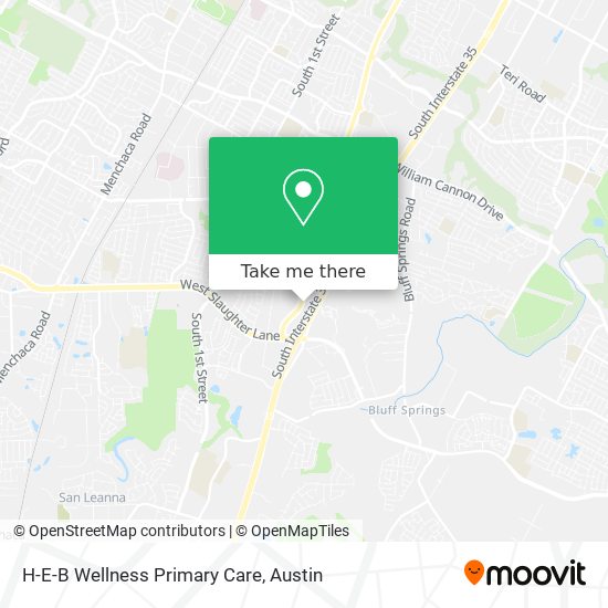 H-E-B Wellness Primary Care map