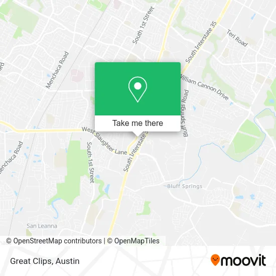 Great Clips map