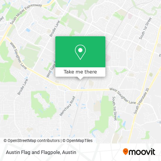 Austin Flag and Flagpole map