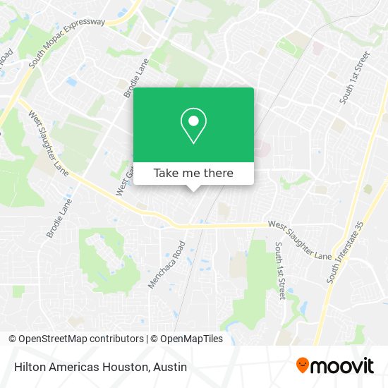 Hilton Americas Houston map