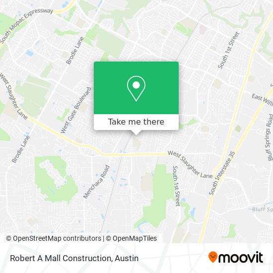 Robert A Mall Construction map