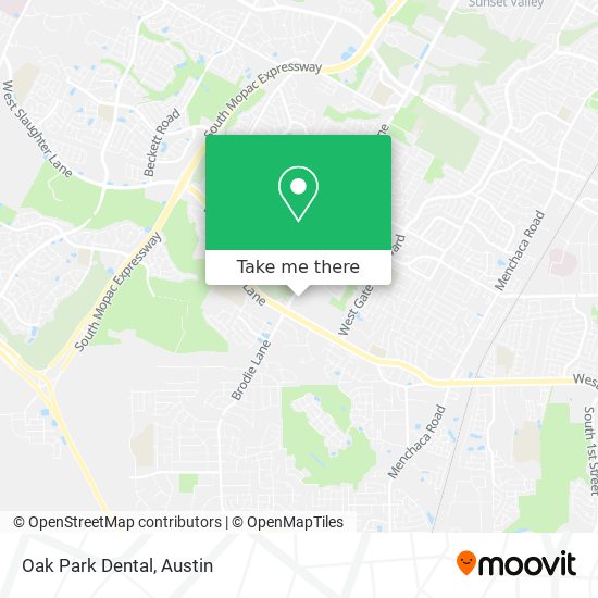Mapa de Oak Park Dental