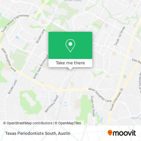 Texas Periodontists South map