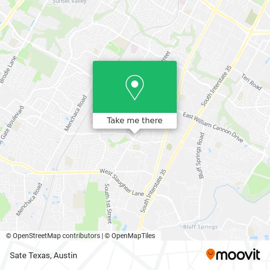 Sate Texas map