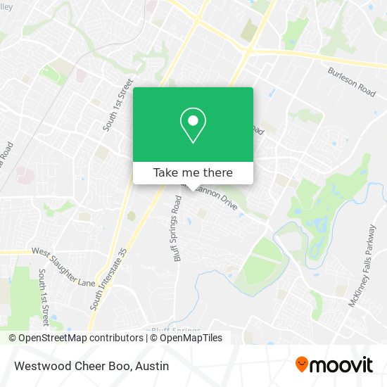 Mapa de Westwood Cheer Boo