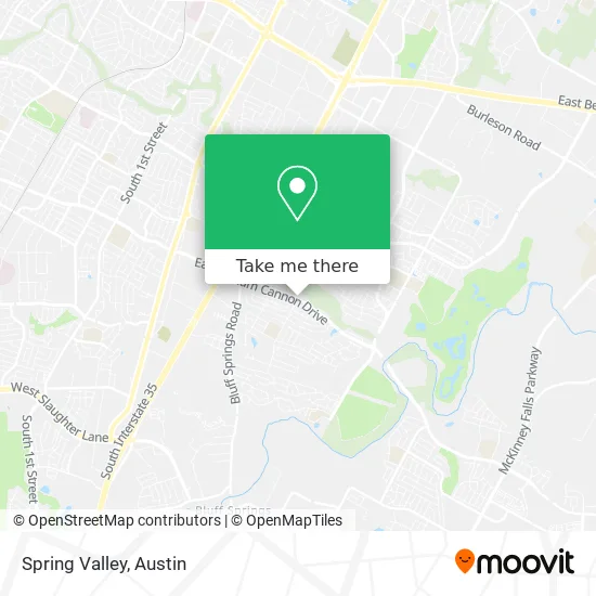 Spring Valley map