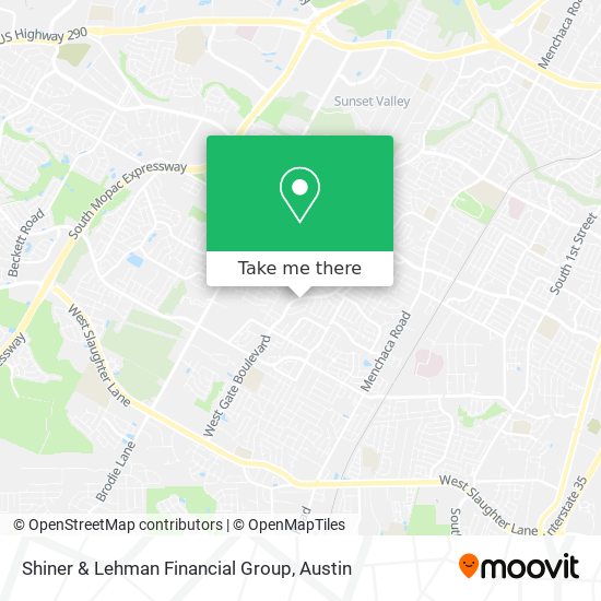 Shiner & Lehman Financial Group map