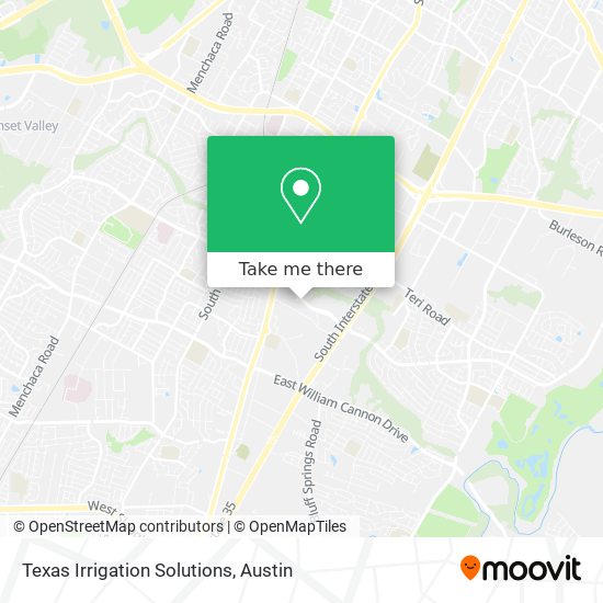 Mapa de Texas Irrigation Solutions