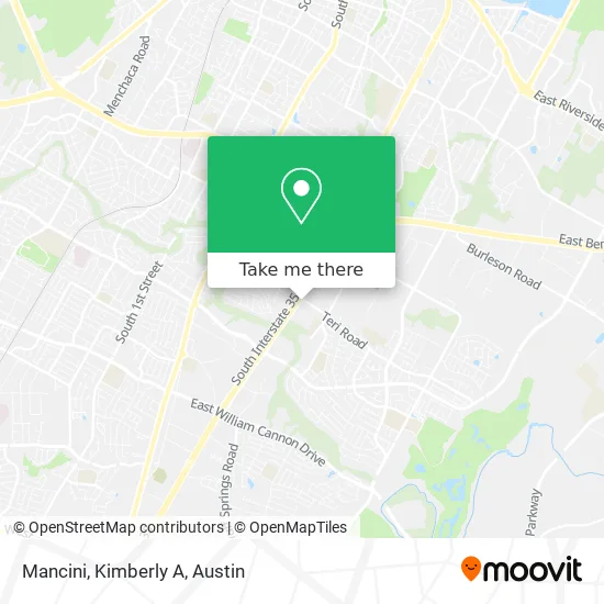 Mancini, Kimberly A map