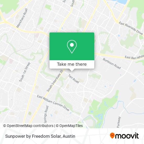 Mapa de Sunpower by Freedom Solar