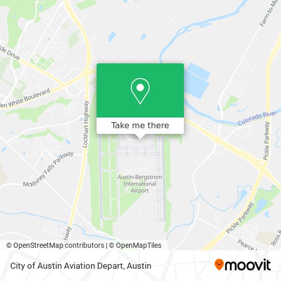 Mapa de City of Austin Aviation Depart