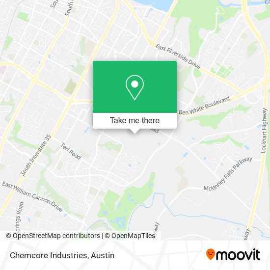 Mapa de Chemcore Industries