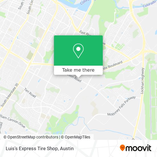 Luis's Express Tire Shop map