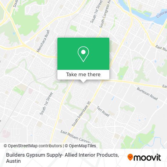Mapa de Builders Gypsum Supply- Allied Interior Products