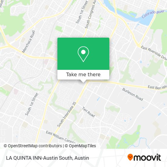 Mapa de LA QUINTA INN-Austin South