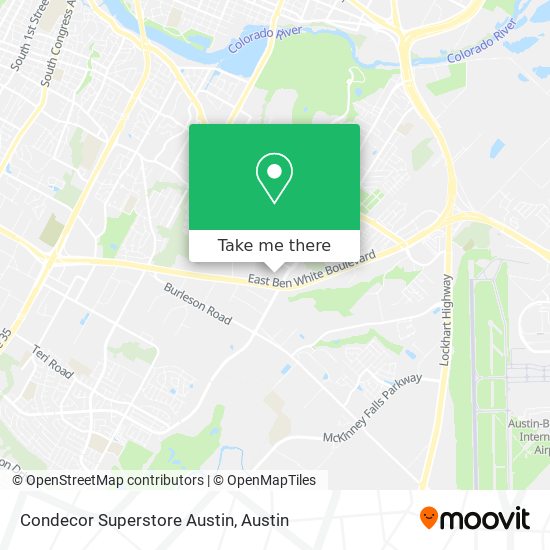 Mapa de Condecor Superstore Austin