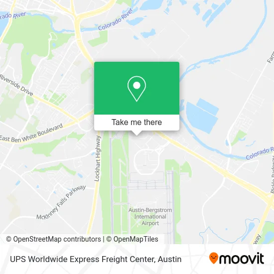 UPS Worldwide Express Freight Center map