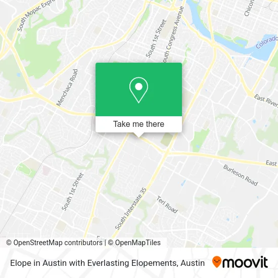 Elope in Austin with Everlasting Elopements map