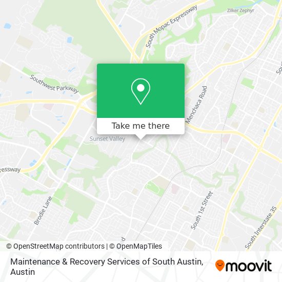 Maintenance & Recovery Services of South Austin map