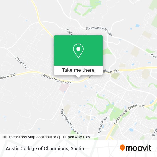 Mapa de Austin College of Champions