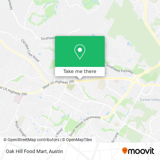 Mapa de Oak Hill Food Mart