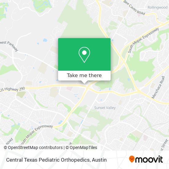 Mapa de Central Texas Pediatric Orthopedics