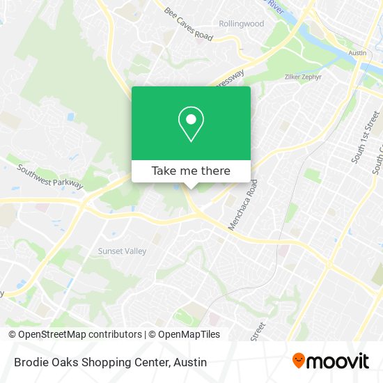 Mapa de Brodie Oaks Shopping Center