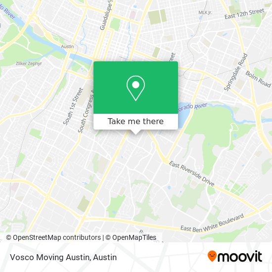 Vosco Moving Austin map