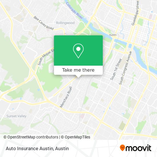 Auto Insurance Austin map