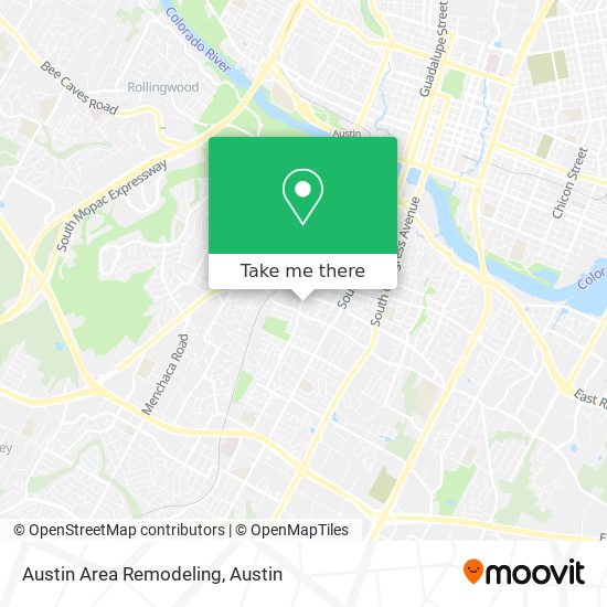 Austin Area Remodeling map