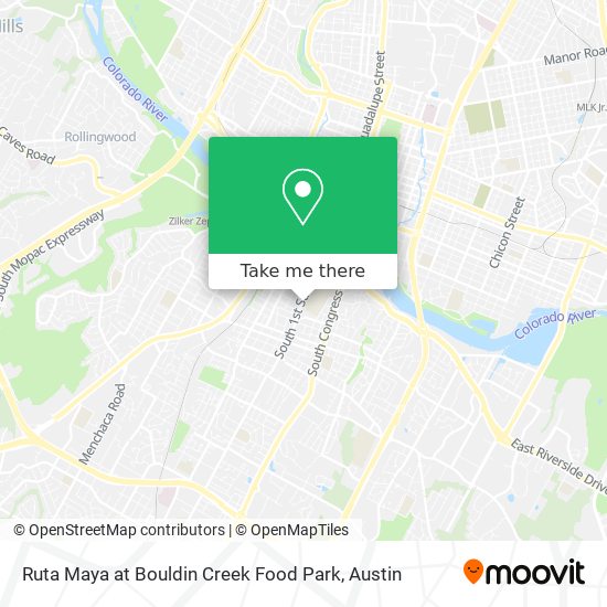 Mapa de Ruta Maya at Bouldin Creek Food Park