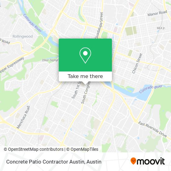 Concrete Patio Contractor Austin map