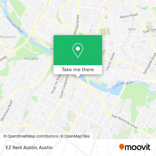 EZ Rent Austin map