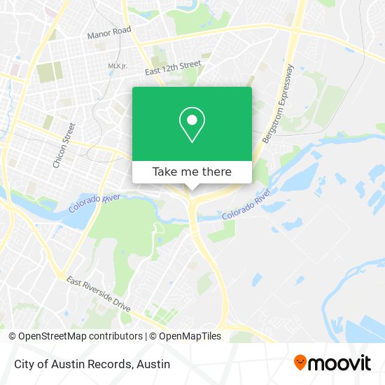 City of Austin Records map