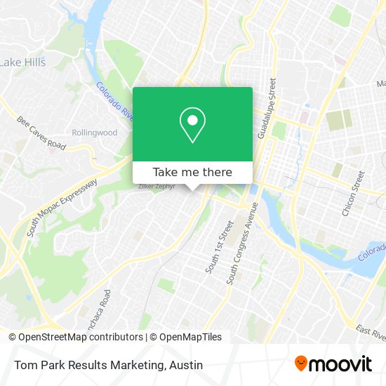 Tom Park Results Marketing map