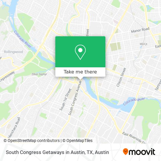 South Congress Getaways in Austin, TX map