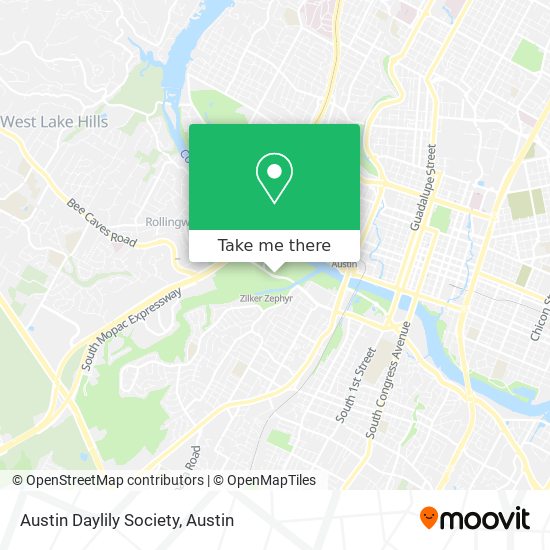 Mapa de Austin Daylily Society
