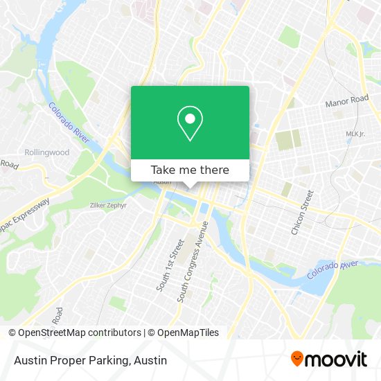 Austin Proper Parking map