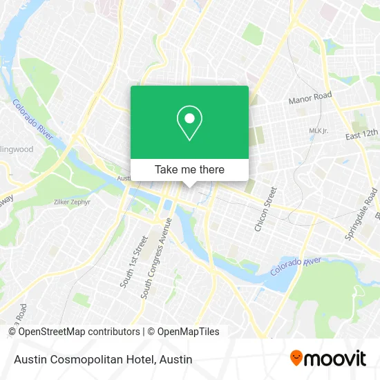 Austin Cosmopolitan Hotel map