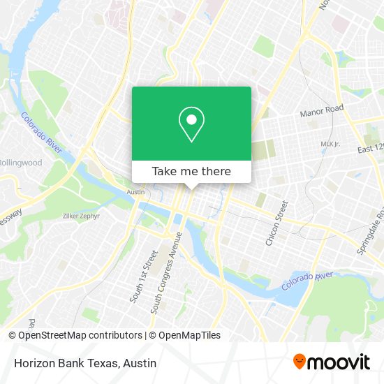 Horizon Bank Texas map