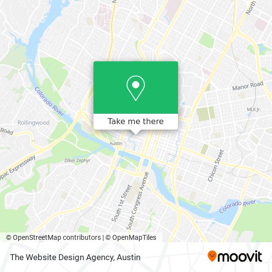 The Website Design Agency map