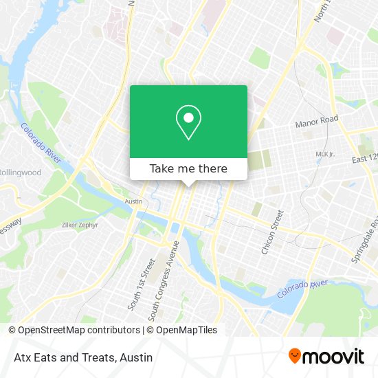 Mapa de Atx Eats and Treats