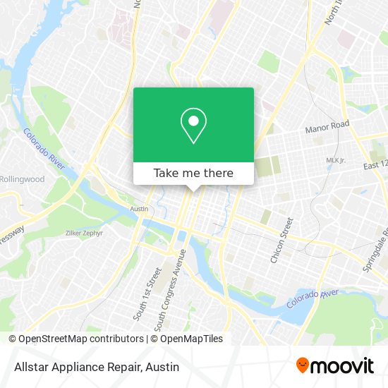 Mapa de Allstar Appliance Repair