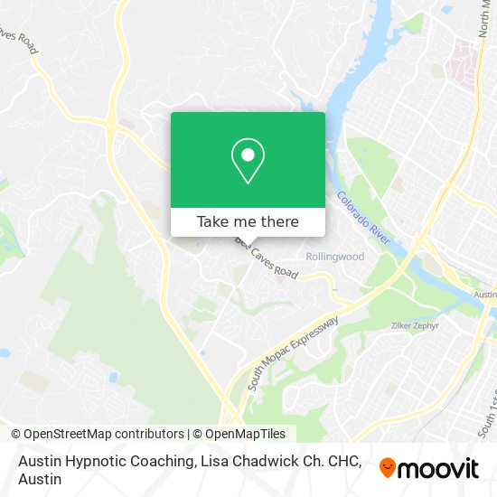 Austin Hypnotic Coaching, Lisa Chadwick Ch. CHC map