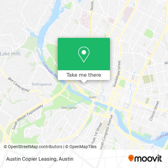 Mapa de Austin Copier Leasing