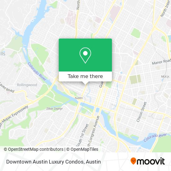 Downtown Austin Luxury Condos map