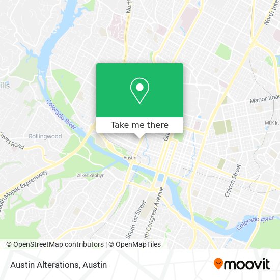 Austin Alterations map