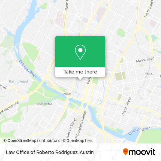 Mapa de Law Office of Roberto Rodriguez