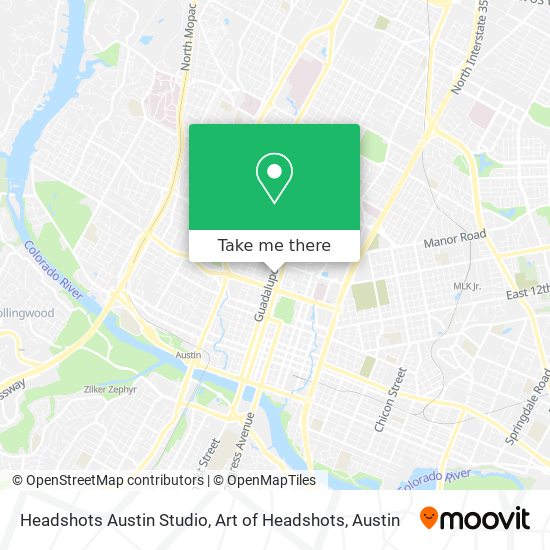 Headshots Austin Studio, Art of Headshots map