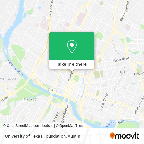 Mapa de University of Texas Foundation